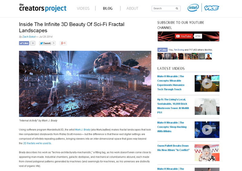 Inside the Infinite 3D Beauty of Sci-Fi Fractal Landscapes - The Creators Project